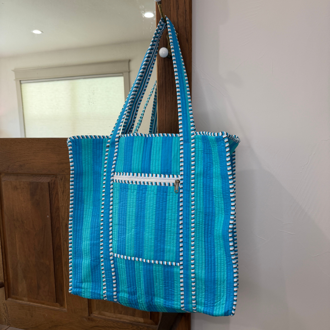 Charming Quilted Tote Bag
