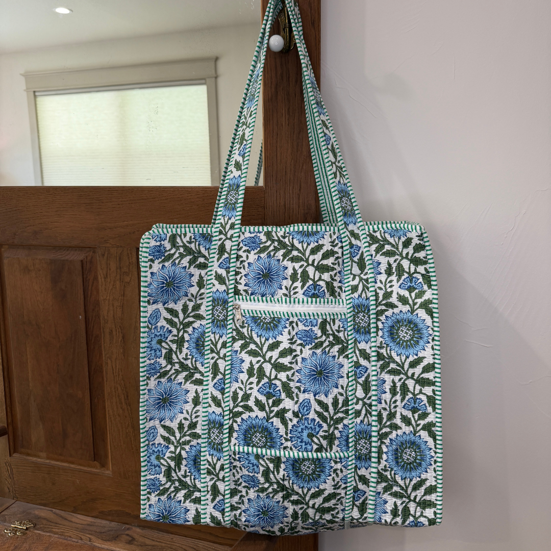 Charming Quilted Tote Bag
