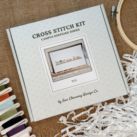 TCU Campus Cross Stitch Kit - Officially Licensed