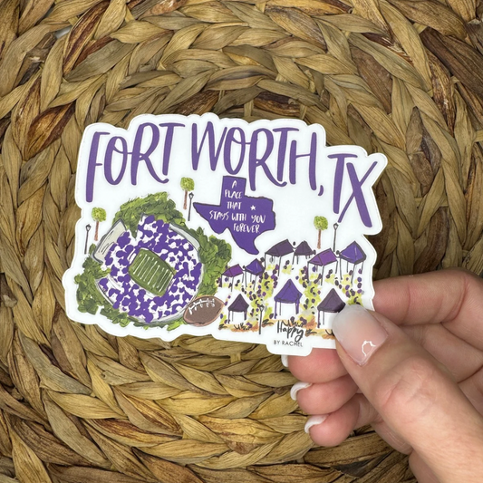 Fort Worth, TX Game Day Sticker