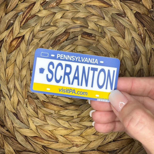Scranton, PA License Plate Sticker