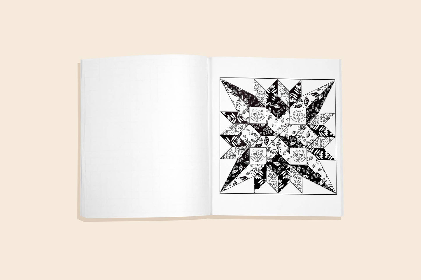 Modern Quilting Coloring Book: Adult Coloring Book