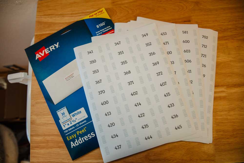 DMC Thread Storage Labels | Downloadable Labels for Avery 5136 or 5160