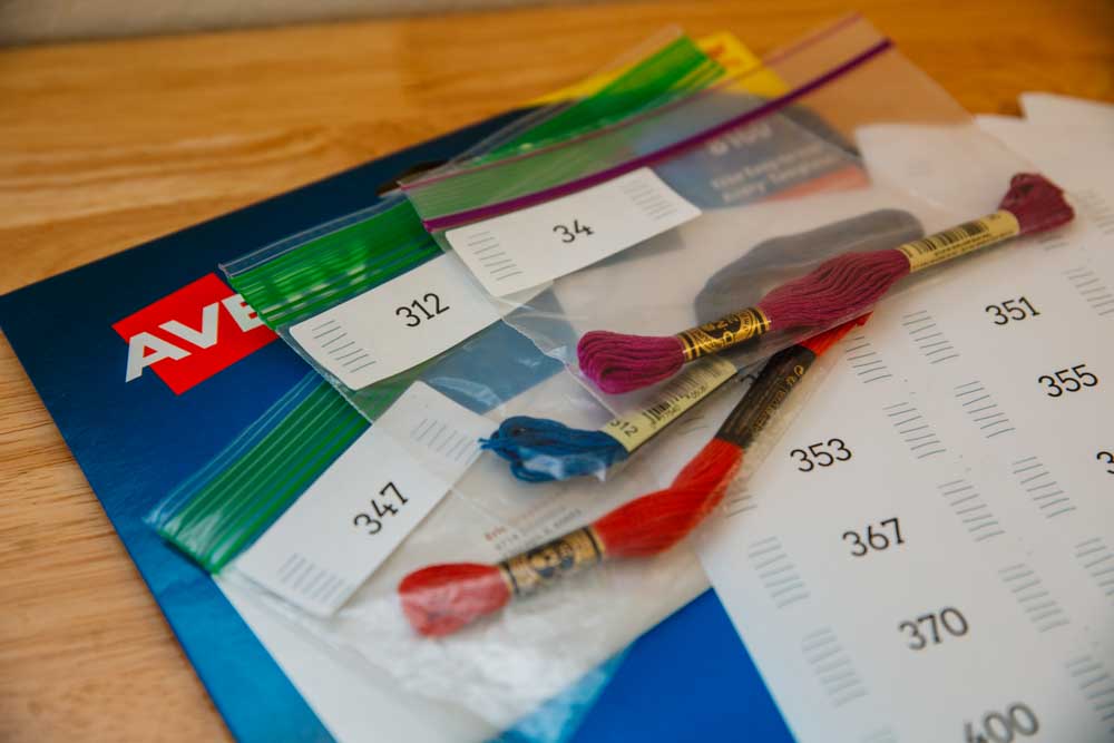 DMC Thread Storage Labels | Downloadable Labels for Avery 5136 or 5160